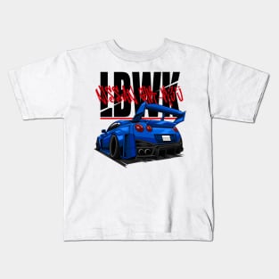 LIBERTY WALK NISSAN GTR-R35(BLUE) Kids T-Shirt